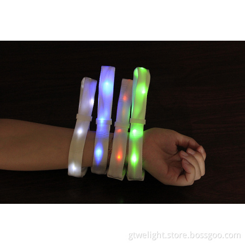 800meters Flashing Bracelets Via Remote Controled LED Bracelet